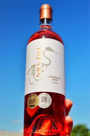 Alternative view of 2023, Carménère Rosé, Lozärn. Robertson. Sydafrika
