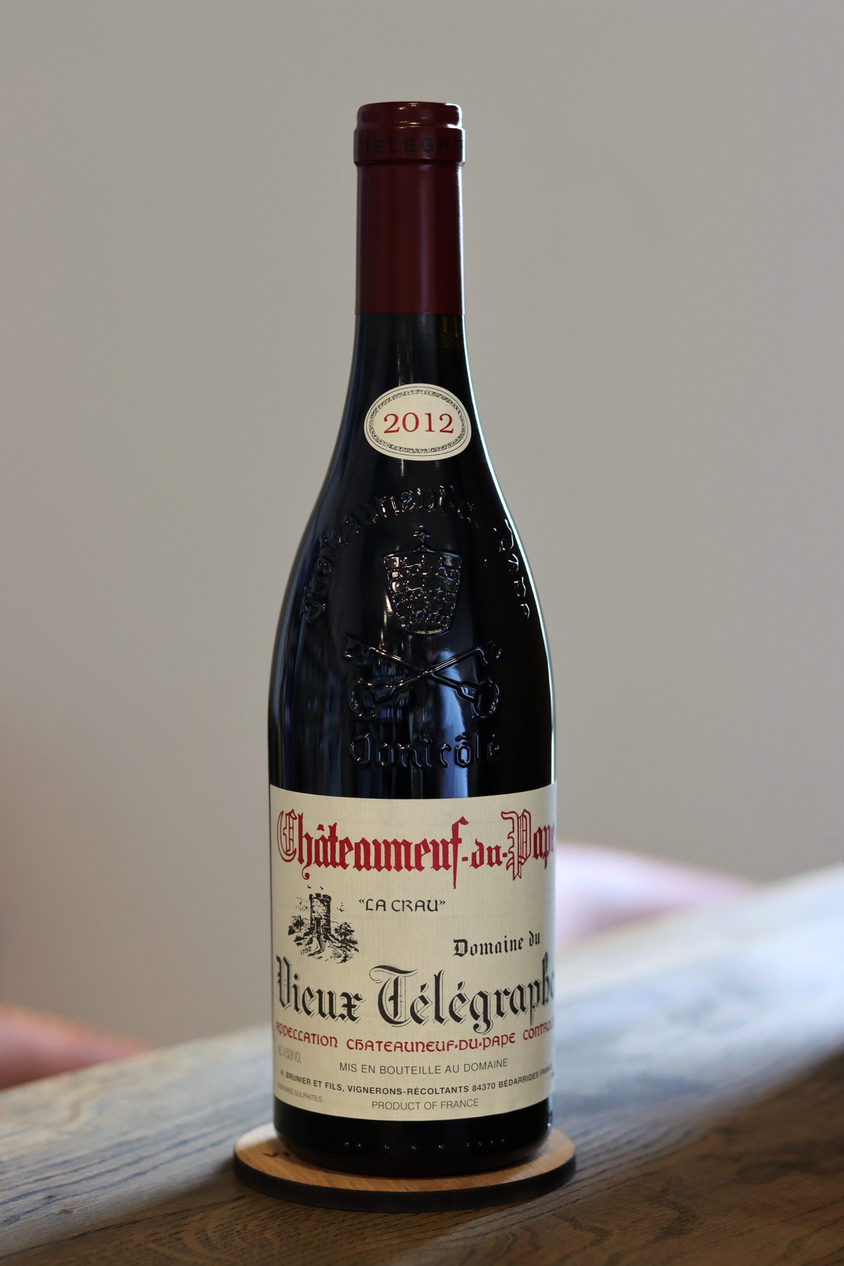 2012 Vieux Télégraphe Châteauneuf-du-Pape "La Crau" – Domaine du Vieux Télégraphe, Frankrig