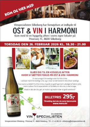 OST & VIN I HARMONI TORSDAG DEN 26. FEBRUAR 2026 KL. 18.30