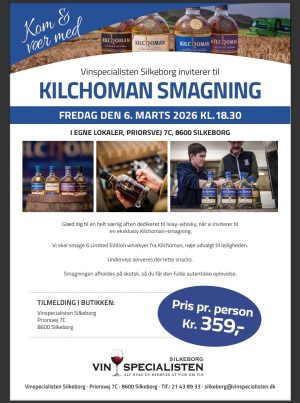 KILCHOMAN SMAGNING FREDAG DEN 6. MARTS 2026 KL. 18.30