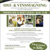 OST- & VINSMAGNING TORSDAG DEN 19. MARTS 2026 KL. 18.30 - 21.00