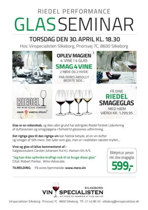 GLASSEMINAR TORSDAG DEN 30. APRIL KL. 18.30